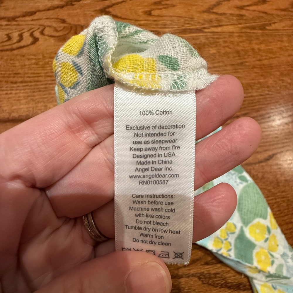 NEW Angel Dear Tie Back Romper 12-18 Months - Picture 7 of 7